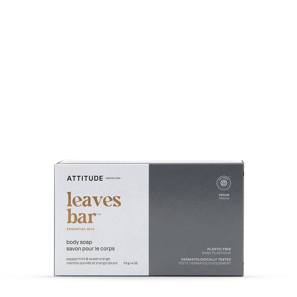 Leaves Bar - Body soap - Men - Peppermint & Sweet Orange