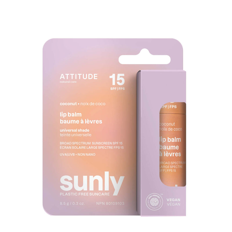 Sunly - Lip Balm - Tinted - Coconut - 15 SPF - 8.5 g